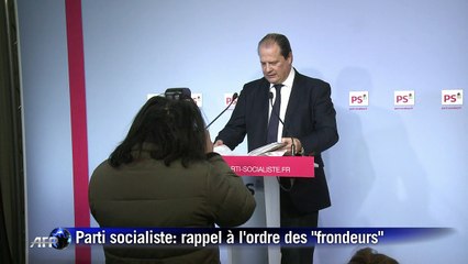 Parti socialiste: rappel à l'ordre pour les députés "frondeurs"