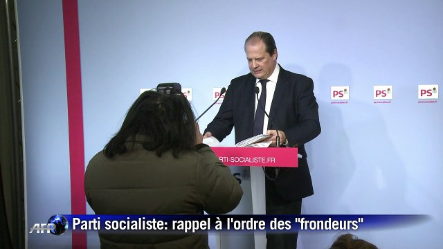 Parti socialiste: rappel à l'ordre pour les députés frondeurs