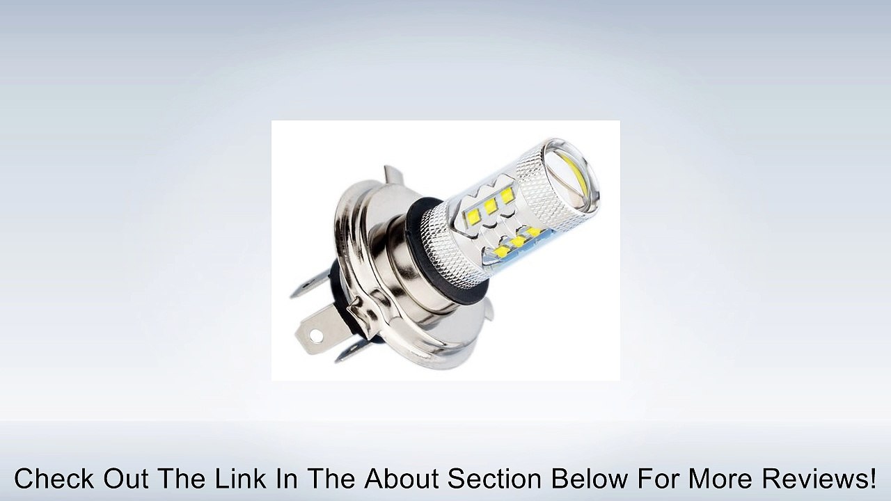 S&D Big Sale!!H4 80W CREE LED 16 Chips Auto/Car/Truck/Vehicle Head Signal Turn Brake Parking Tail DRL Fog Lights Bulb Lamp light source, Super Bright White, 6000K, 1600-2000LM,FREE SHIPPING Review