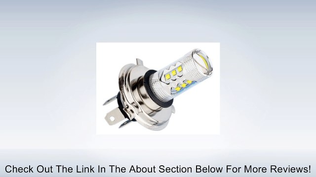 S&D Big Sale!!H4 80W CREE LED 16 Chips Auto/Car/Truck/Vehicle Head Signal Turn Brake Parking Tail DRL Fog Lights Bulb Lamp light source, Super Bright White, 6000K, 1600-2000LM,FREE SHIPPING Review