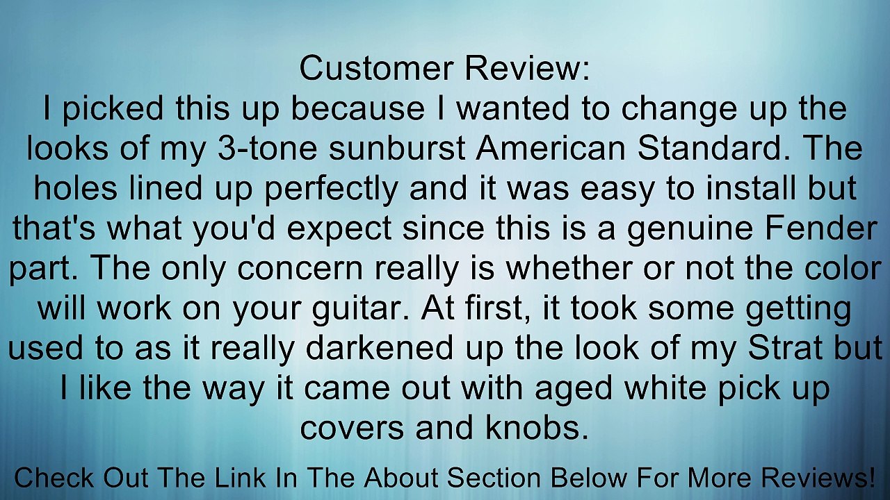 Fender Standard Stratocaster Pickguard, 11-hole For 3 single coil pickups, Black Review