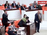 Hdp'li Milletvekillerinden TBMM'de Poşulu Protesto