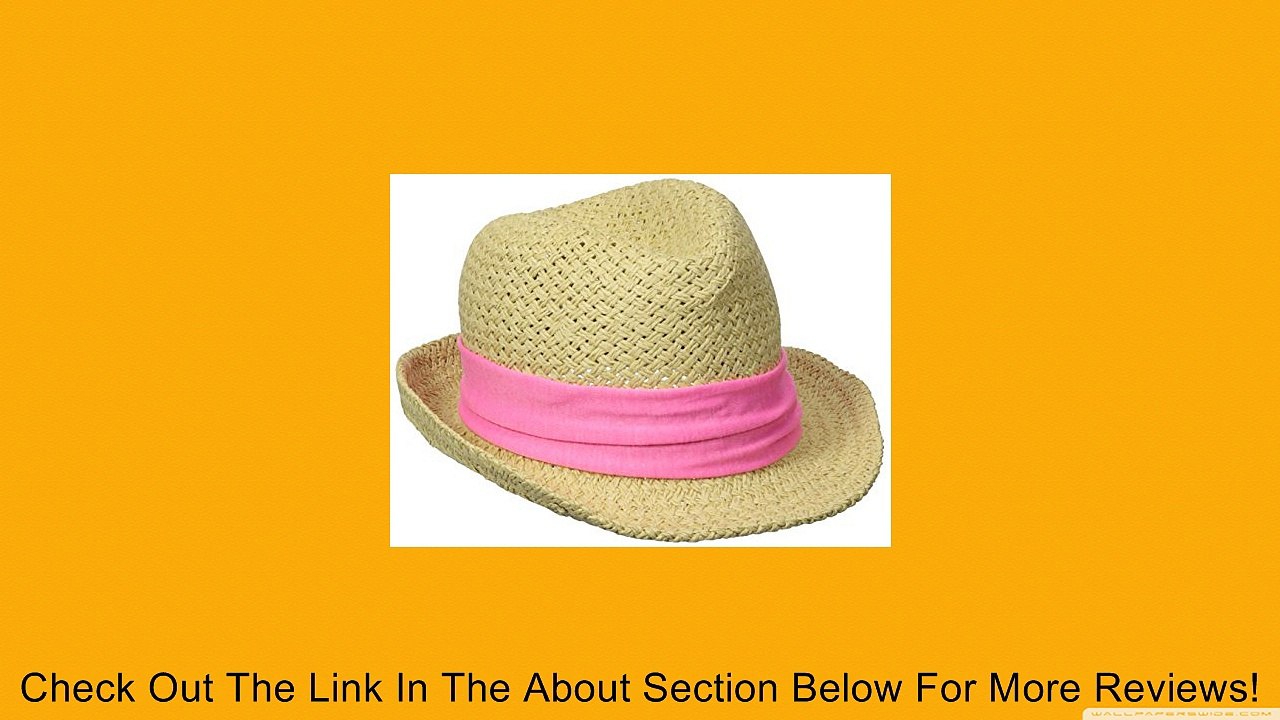 Michael Stars Women's Pop Band Fedora, Pink, One Size Review