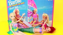 AllToyCollector Barbie Surf Set Frozen Elsa & Ariel The Little Mermaid Toys Playset Ken Jet Ski 1996