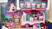 AllToyCollector HELLO KITTY Rescue Ambulance & Helicopter Toys 2014 Frozen Belle Sanrio ハローキティ