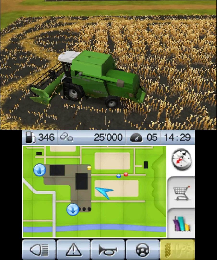 Farming Simulator 2012 3D Gameplay (Nintendo 3DS) [60 FPS] [1080p] – Видео  Dailymotion