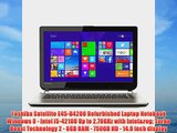 Toshiba Satellite E45-B4200 Refurbished Laptop Notebook Windows 8 - Intel i5-4210U Up to 2.70GHz
