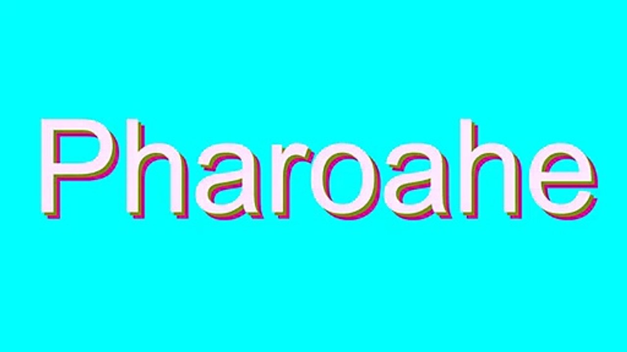 How to Pronounce Pharoahe