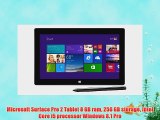 Microsoft Surface Pro 2 Tablet 8 GB ram 256 GB storage Intel Core i5 processor Windows 8.1