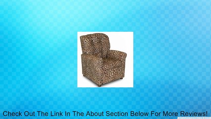 Four Button All Cheetah Fabric Kids' Recliner Review