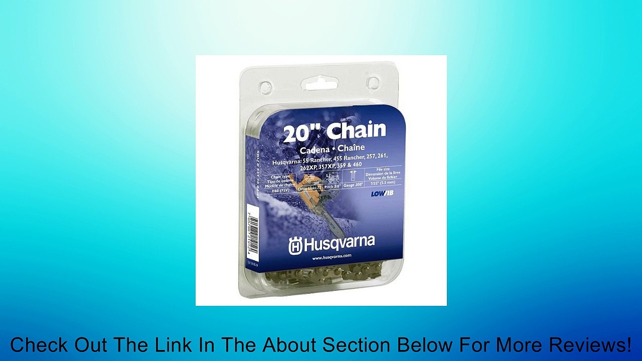 Husqvarna 531300441 20-Inch H80-72 (72V) Saw Chain, 3/8-Inch by .050-Inch Review