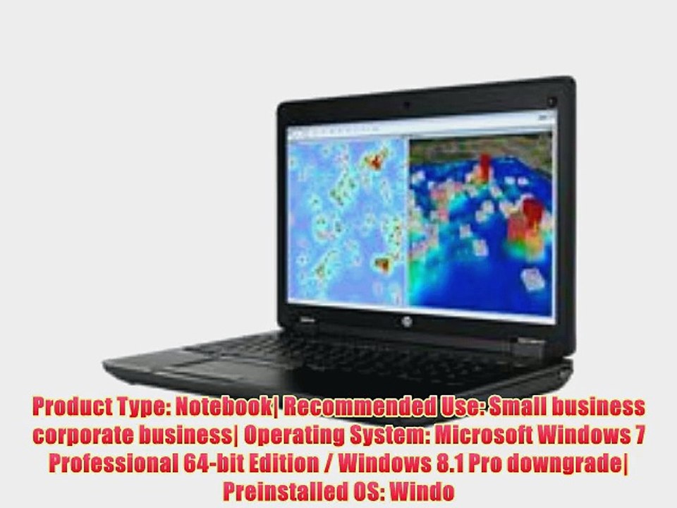 HP F1M37UT#ABA ZBook 15 G2 Mobile Workstation - Core i7 4810MQ / 2.8 GHz - Windows 7 Pro 64-bit
