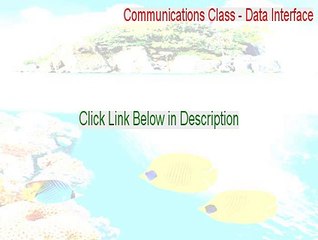 Communications Class - Data Interface Crack (Legit Download 2015)