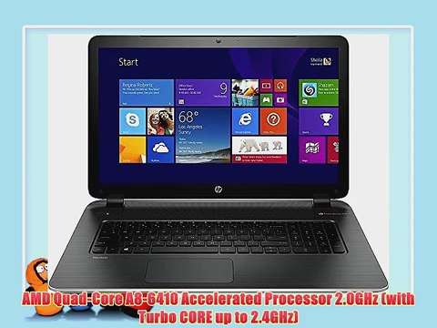 HP Pavilion 17-f001dx 17.3 Laptop PC - AMD Quad-Core A8 / 4GB Memory / 750GB HD / SuperMulti