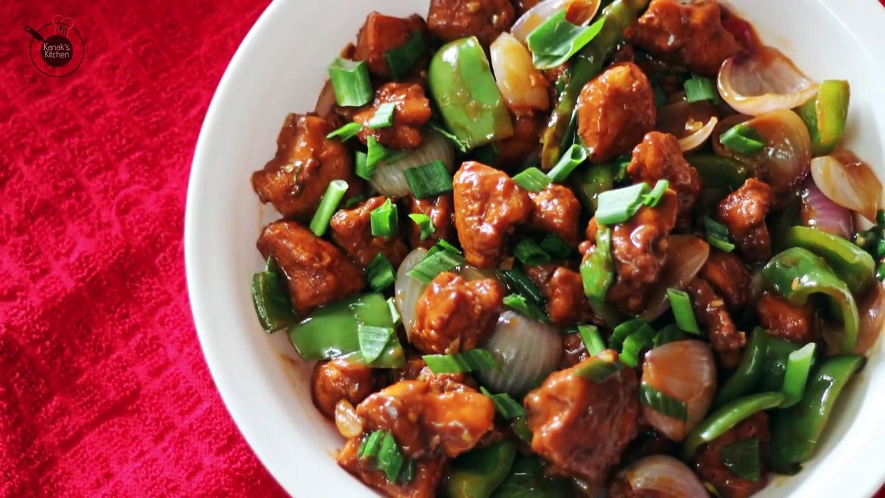 Chilly Chicken - Easy and Quick Homemade Appetizer recipe - Kanak's Kitchen