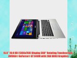 ASUS Flip TP500LN-QB72T-CB Touchscreen Notebook (15.6-Inch i7-4510U 8GB-DDR3 1TB HDD 24GB SSD