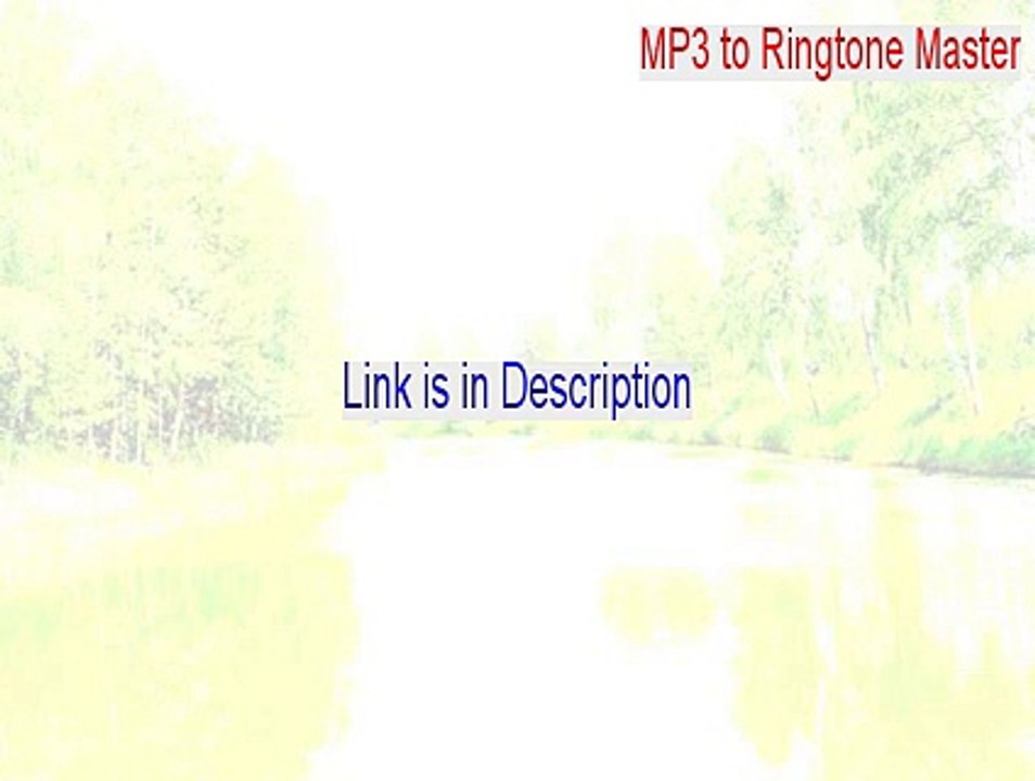 MP3 to Ringtone Master Crack (mp3 to ringtone master serial 2015)