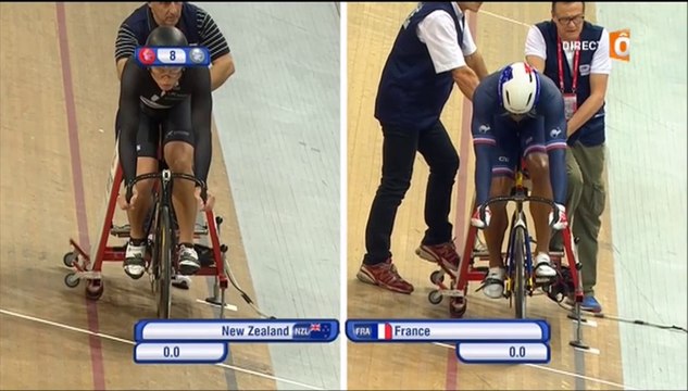 ChM cyclisme sur piste 2015, J1, vitesse par équipes H (or pour la France)