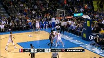 Russell Westbrook Accelerates to the Basket - Pacers vs Thunder - February 24, 2015 - NBA