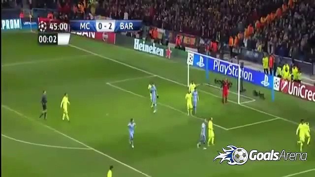 ملخص مباراة برشلونة ومانشستر سيتي 2-1 كامل تعليق حفيظ دراجي HD