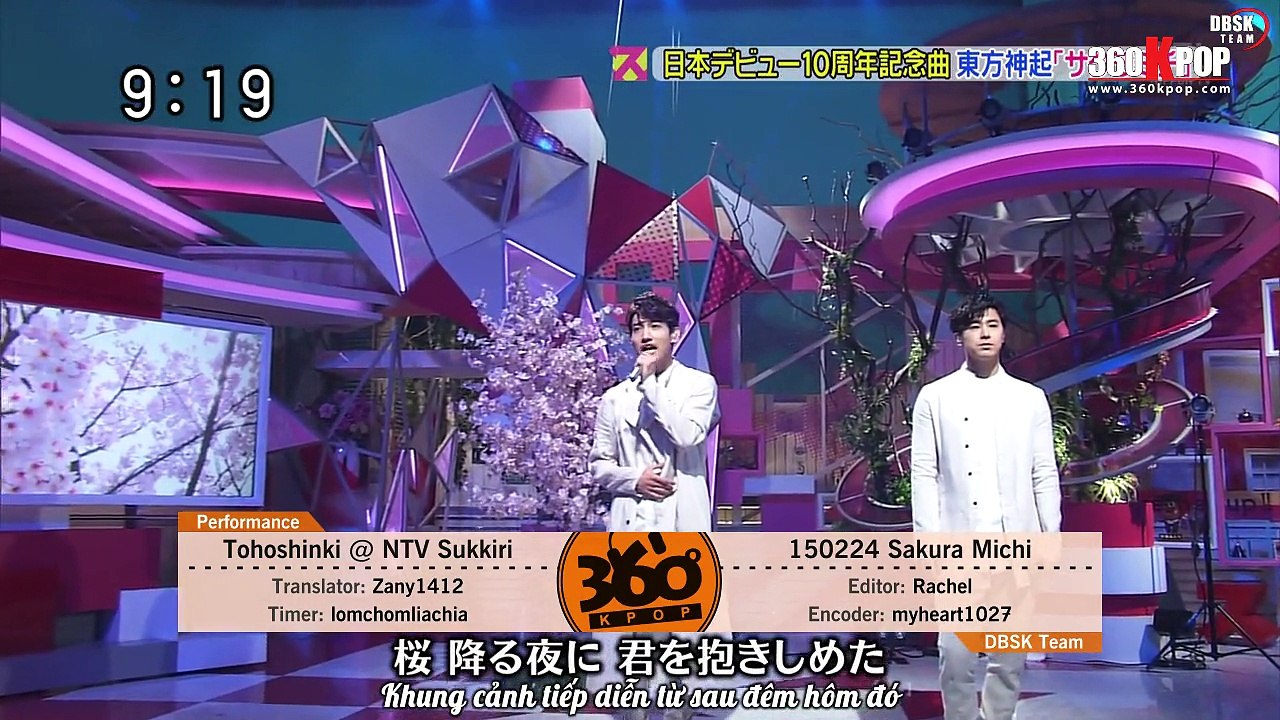 [Vietsub] 20150224 Sakura Michi (DBSKTeam @ 360kpop)