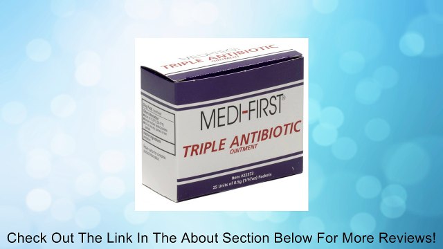 Triple Antibiotic Cream Ointment - 25 ct Box Individual Units 0.5g Review