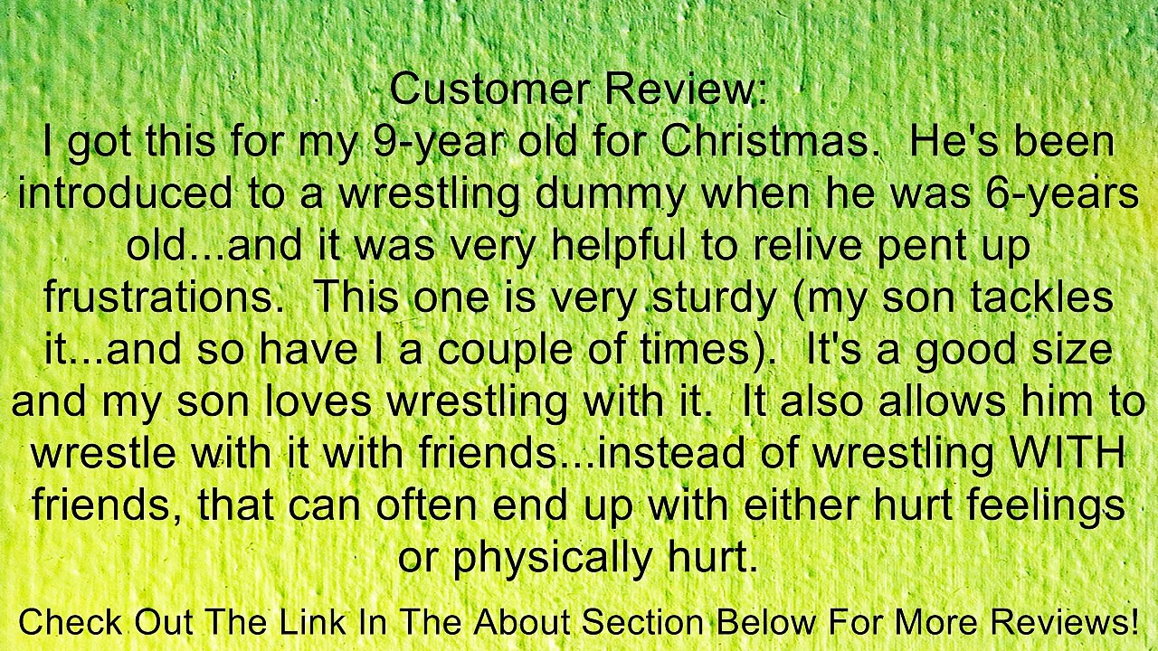 MMA Throwing Dummy 100lbs - Unfilled for Grappling MMA Review