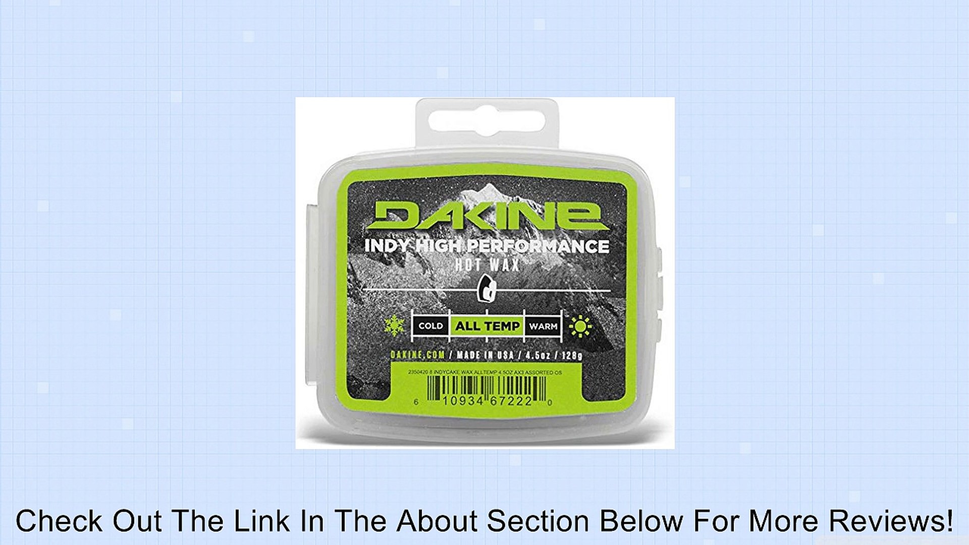 DaKine Unisex Indy Hot Wax All Temp Review - video Dailymotion