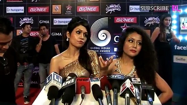 Neha Kakkar Sonu kakkar Rahul Vaidya Red Carpets of Gima Awards