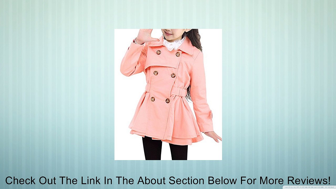 Vonfon Clothing Big Girls Double-breasted Coat Review