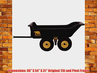 Polar Trailer 8262 HD 1500 Tandem Axle Utility Cart 98 by 54 by 31-Inch