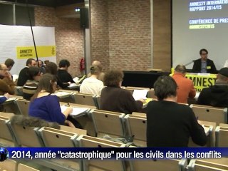 2014, année "catastrophique" pour les civils pris dans les conflits