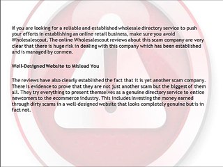 The Inside Story of a Scam Called Wholesalescout Revealed