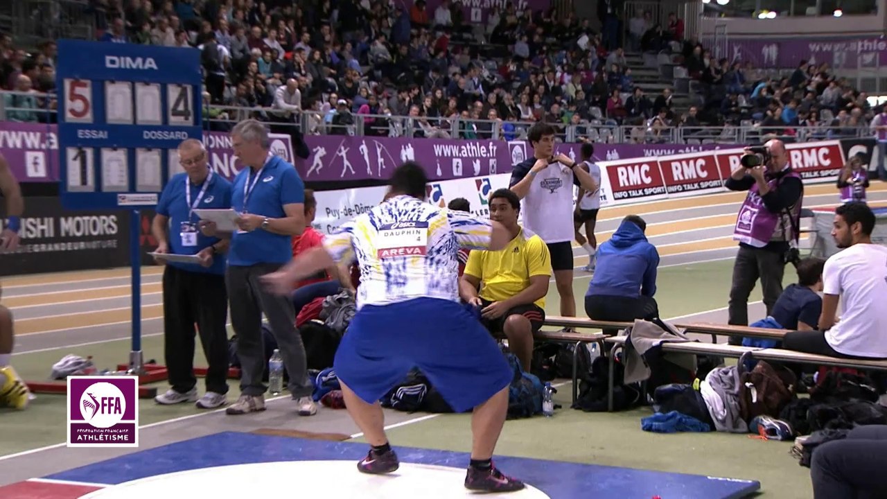 Lancer du poids M (Victoire de Tumatai Dauphin avec 20,10 m)