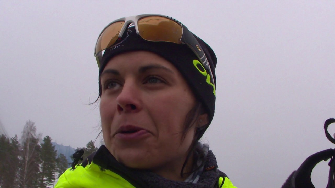 Réaction d'Anouk Faivre Picon 5ème aux Mondiaux de Falun