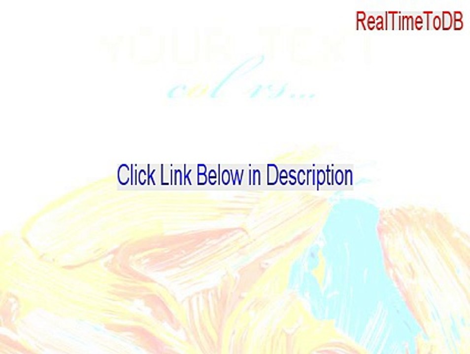RealTimeToDB Full [Instant Download 2015]