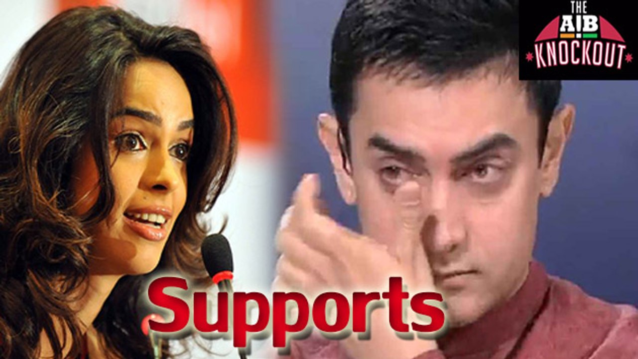 Mallika Sherawat SUPPORTS Aamir Khan | AIB Knockout