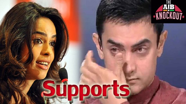 Mallika Sherawat SUPPORTS Aamir Khan | AIB Knockout
