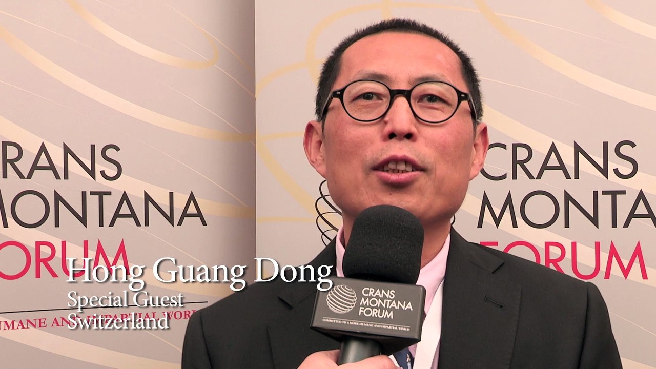 HONG GUANG DONG - Crans Montana Forum (Jean-Paul Carteron) - Bruxelles 2014