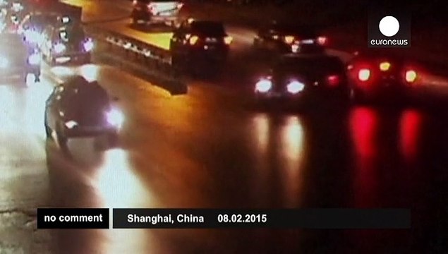 China: Drunk driver arrested after multiple crashes caught on CCTV