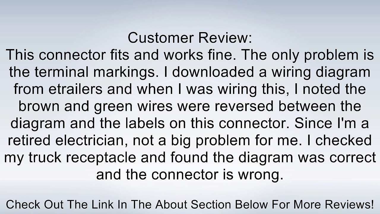 Curt Manufacturing 58150 7 Pole Plastic Connector, Car End, Bulk Review