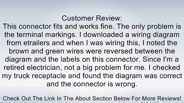 Curt Manufacturing 58150 7 Pole Plastic Connector, Car End, Bulk Review