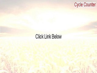 Cycle Counter Cracked - Download Here