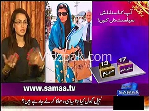 Imran Khan & Hina Rabbani Khar best in fashion :- Fashion Designer Nadia