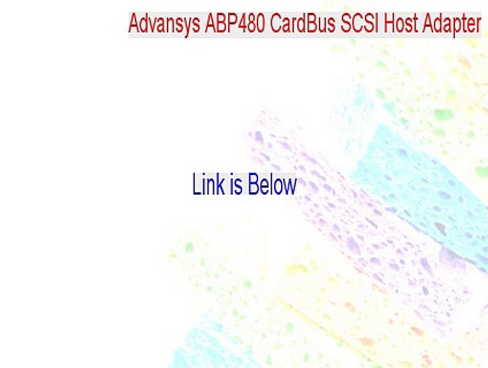 Advansys ABP480 CardBus SCSI Host Adapter Keygen - Advansys ABP480 CardBus SCSI Host Adapter 2015