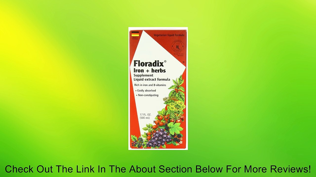 Floradix Iron + Herbs Liquid Extract Formula Review
