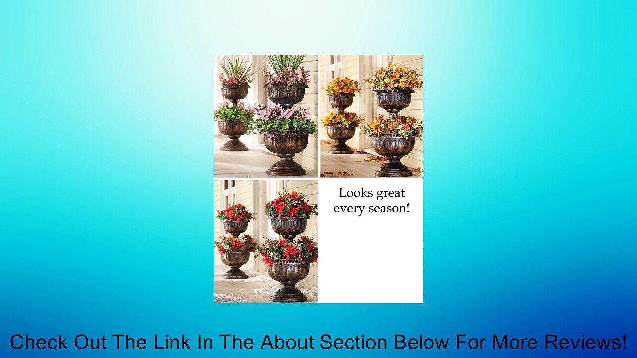Tiered Antique Finish Urn Planter Review
