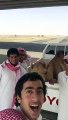 Hilarious camel laughing while sitting in the back of a car
