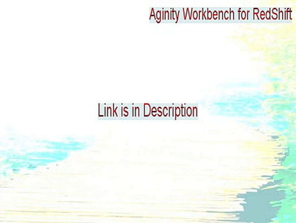 Aginity Workbench for RedShift (32-Bit) Serial - Free Download (2015)