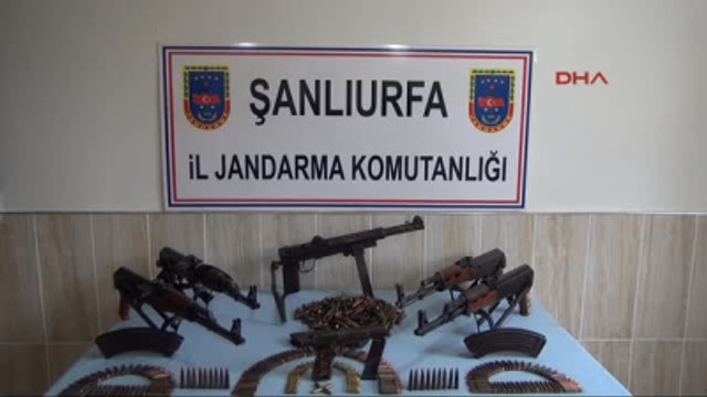 Şanlıurfa Suriye?den Getirilen Silah ve Mühimmatlar Şanlıurfa'da Ele Geçti